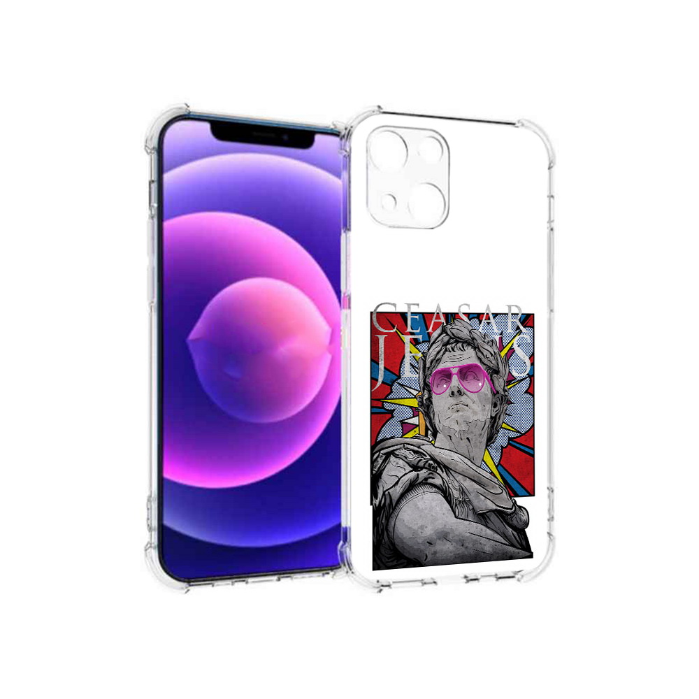 

Чехол MyPads Tocco для Apple iPhone 13 mini крутая статуя свободы (PT162959.608.423), Прозрачный, Tocco