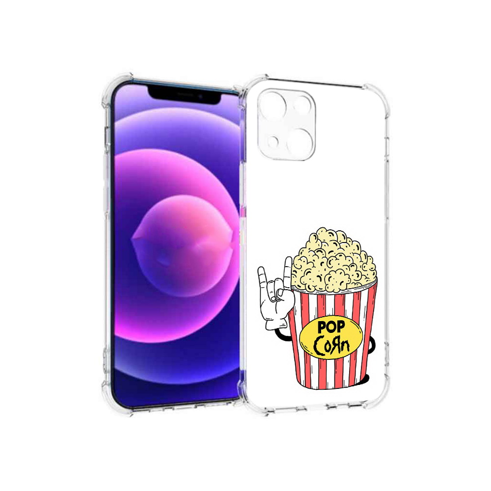 

Чехол MyPads Tocco для Apple iPhone 13 mini крутой попкорн (PT162959.608.427), Прозрачный, Tocco