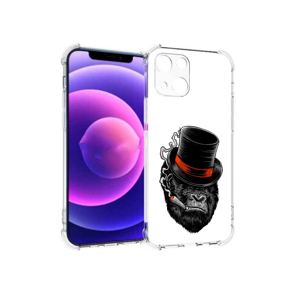 

Чехол MyPads Tocco для Apple iPhone 13 mini дизайнерская горилла (PT162959.608.431), Прозрачный, Tocco