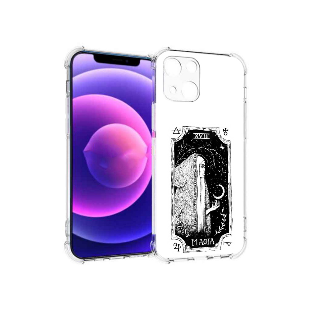 

Чехол MyPads Tocco для Apple iPhone 13 mini лунная магия (PT162959.608.447), Прозрачный, Tocco