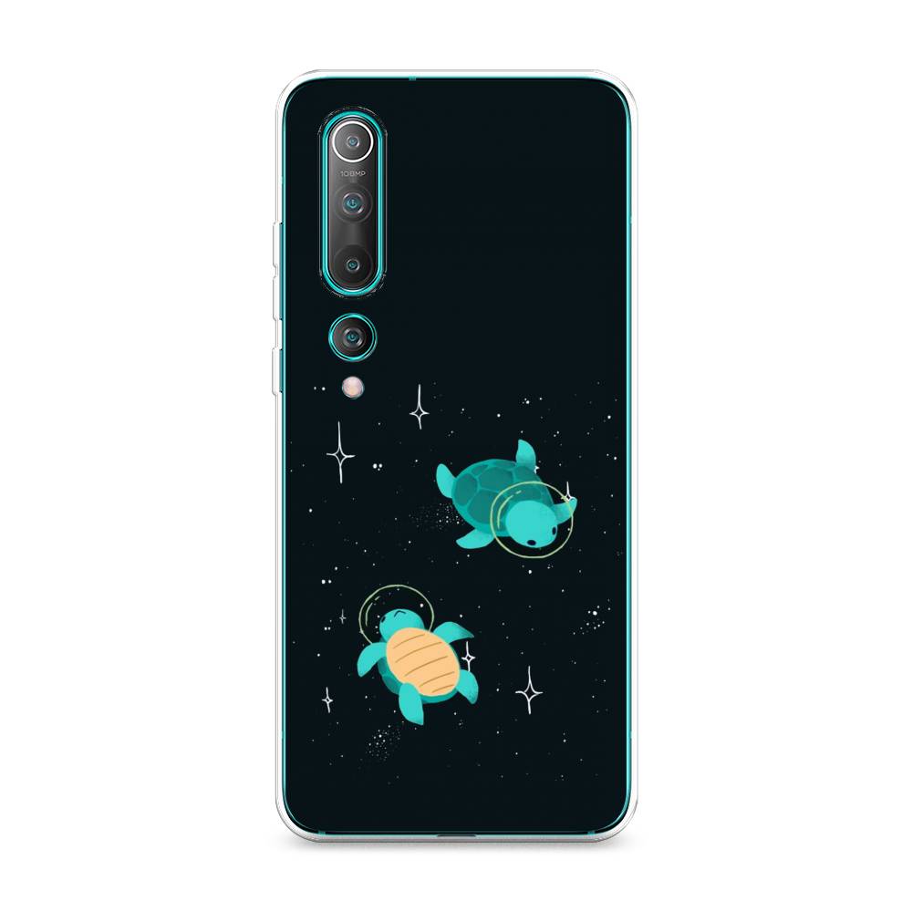 

Чехол Awog на Xiaomi Mi 10 "Черепашки космонавты", Разноцветный, 37550-4