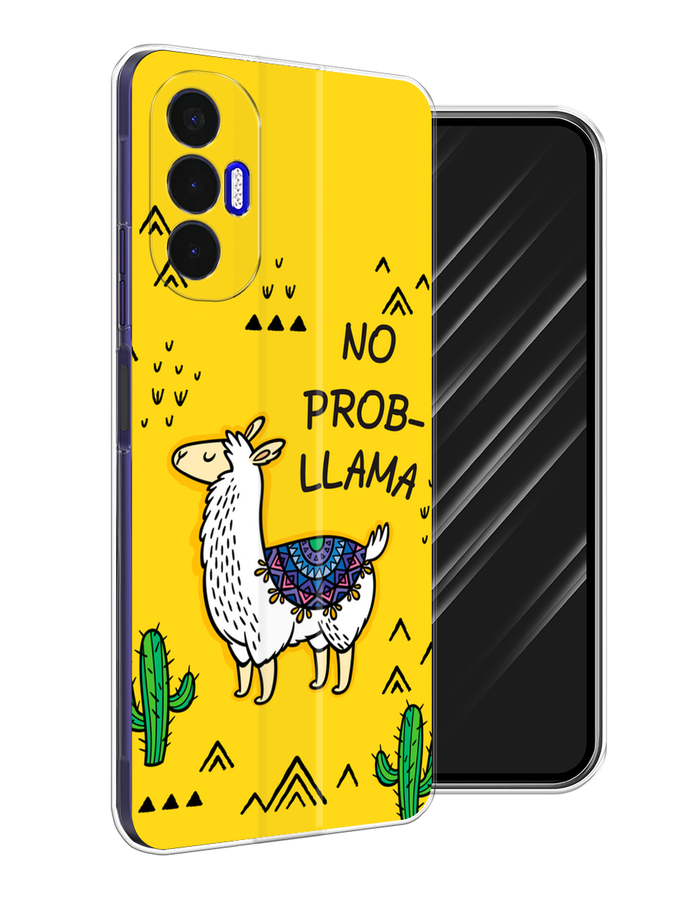 

Чехол Awog на Tecno Pova 3 "No probLLama", Разноцветный, 301550-2
