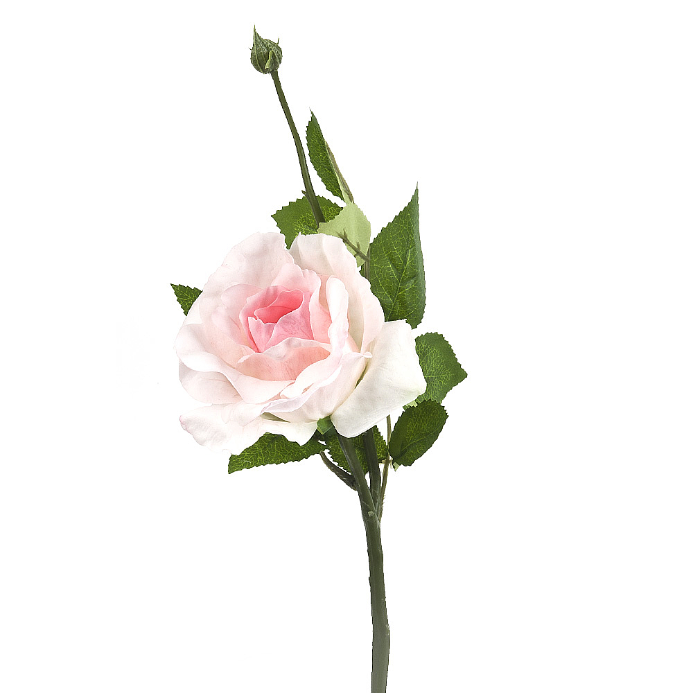 Цветок искусственный на ножке Роза нежная Gloria Garden 40 см 9180021
