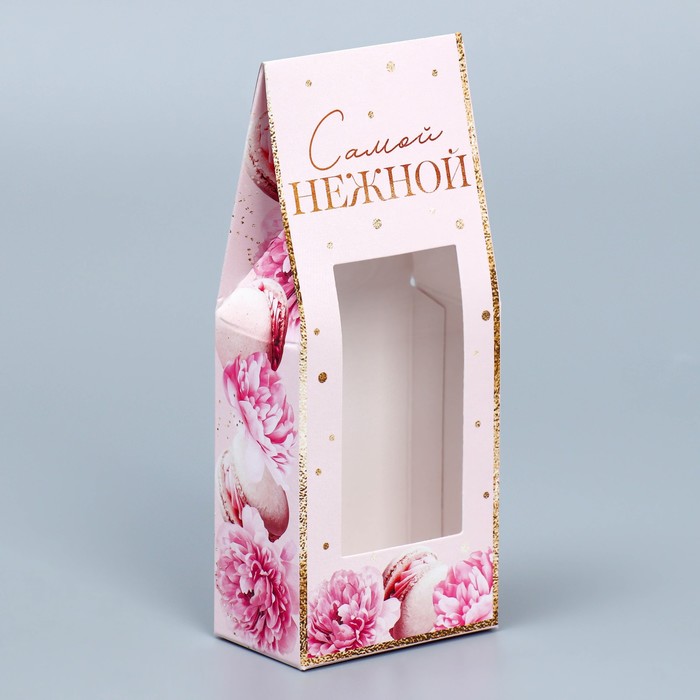 

Коробка складная Дарите Счастье Самой нежной 6 х 14.5 х 3.5 см 5 шт, Розовый