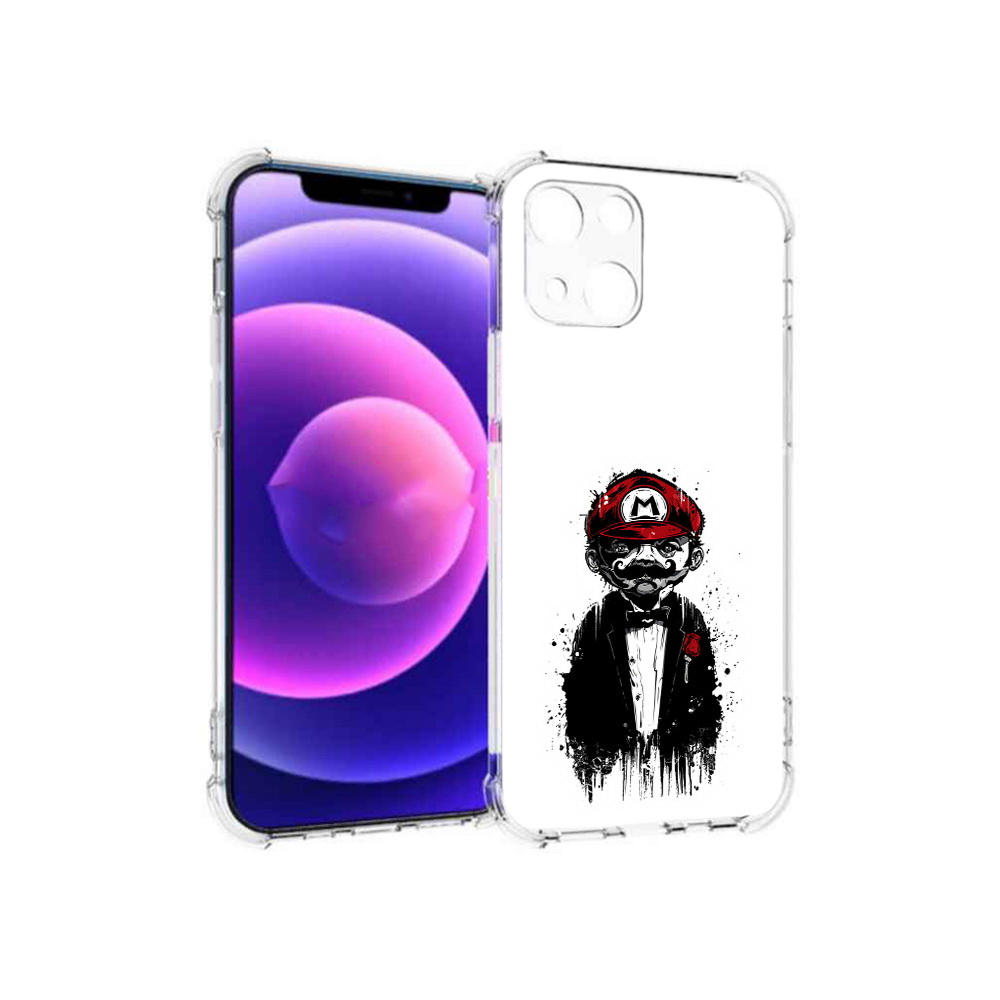 

Чехол MyPads Tocco для Apple iPhone 13 mini марио (PT162959.608.458), Прозрачный, Tocco