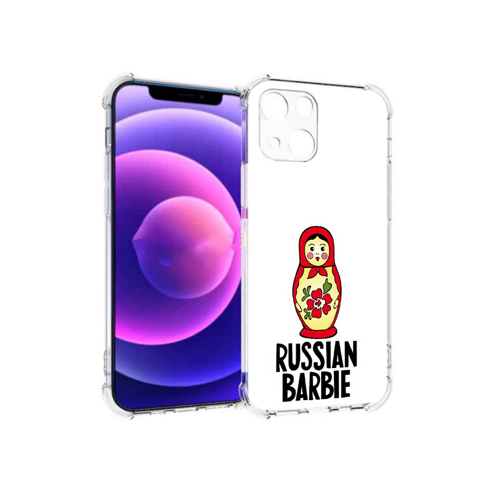 

Чехол MyPads Tocco для Apple iPhone 13 mini матрешка (PT162959.608.459), Прозрачный, Tocco
