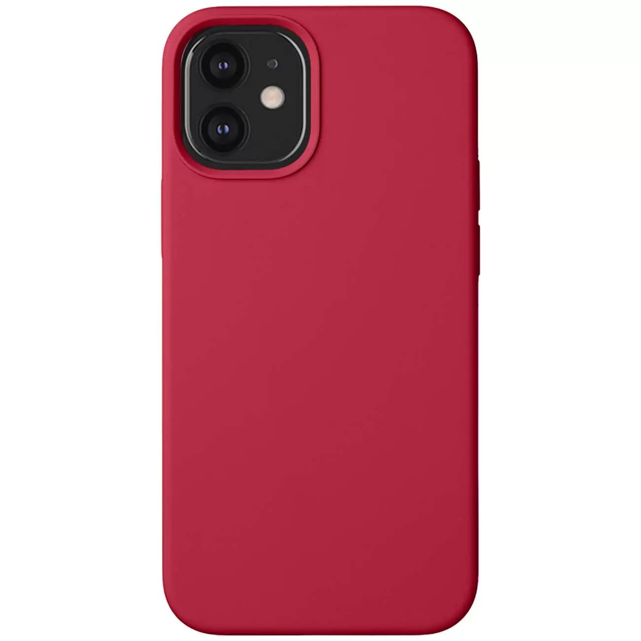 

Чехол клип-кейс PERO LIQUID SILICONE для Apple iPhone 12 mini красный