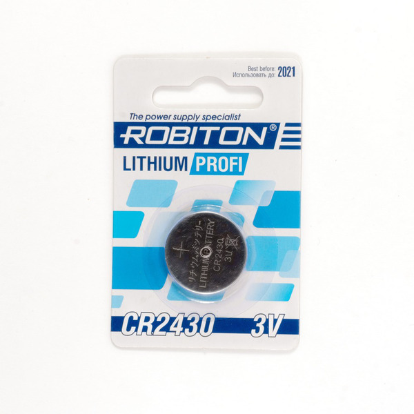 Батарейка ROBITON PROFI R-CR2430 / 3В / 3V / в блистере 1 штука