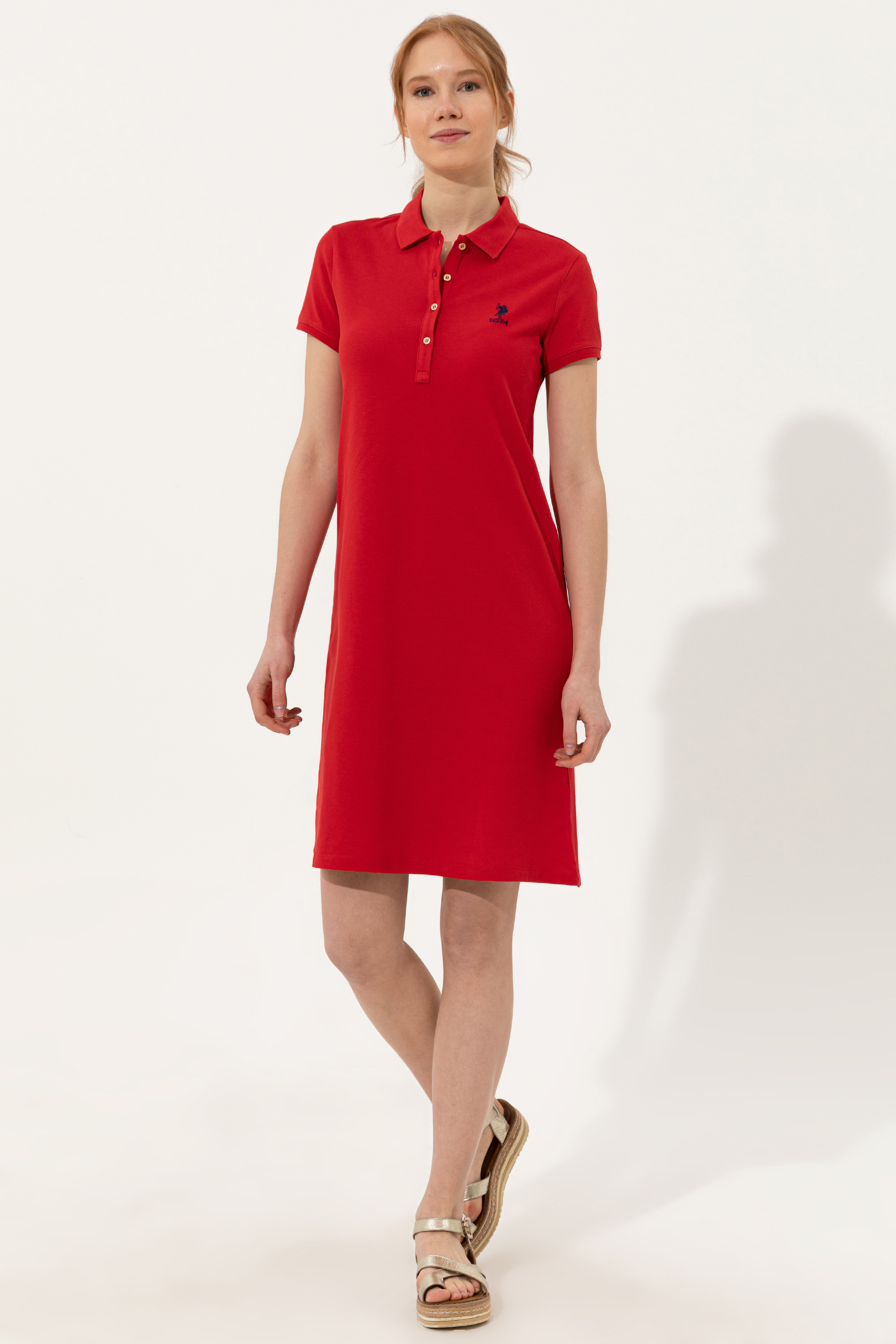 Платье женское U.S. POLO Assn. G082GL0750GURLIN22 красное S