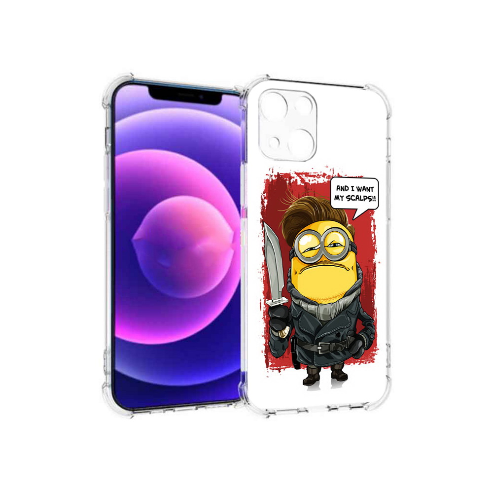 

Чехол MyPads Tocco для Apple iPhone 13 mini миньон убийца (PT162959.608.477), Прозрачный, Tocco