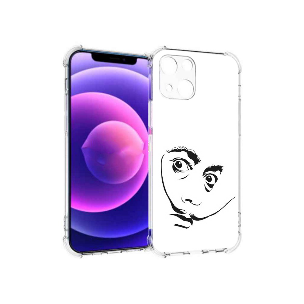 

Чехол MyPads Tocco для Apple iPhone 13 mini мужчина с длинными усами (PT162959.608.487), Прозрачный, Tocco
