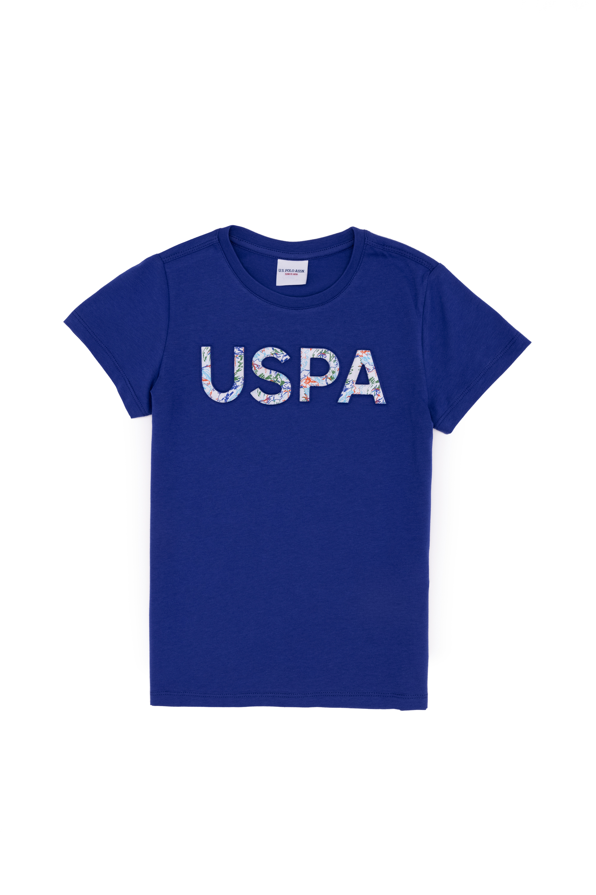 Детская футболка US Polo Assn G083SZ0110LONG, цвет кобальтовый, размер 122.