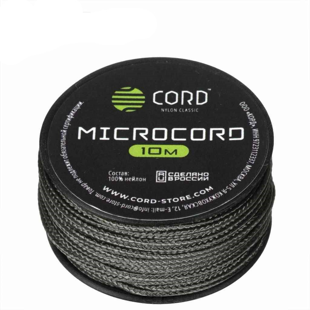

Микрокорд CORD катушка 10м светоотражающий (graphite), Черный, УТ-00074847
