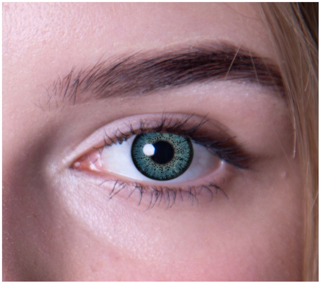Купить Цветные контактные линзы DOX H23 D.Green 0.00, 8, 6, 14, 2 1 шт.
