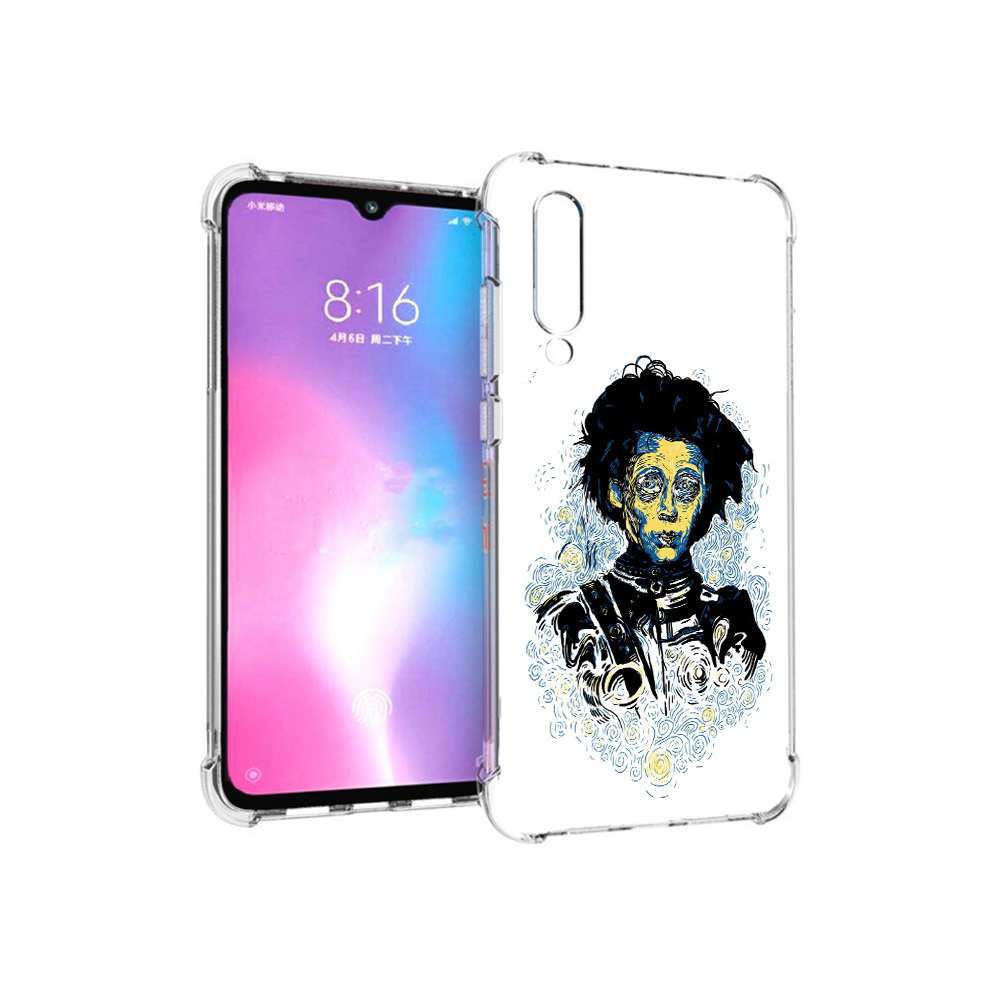 

Чехол MyPads Tocco для Xiaomi Mi CC9 парень черно-белый абстракция (PT134127.292.535), Прозрачный, Tocco
