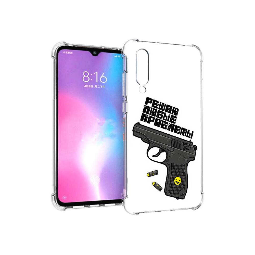 

Чехол MyPads Tocco для Xiaomi Mi CC9 пистолет против проблем (PT134127.292.542), Прозрачный, Tocco