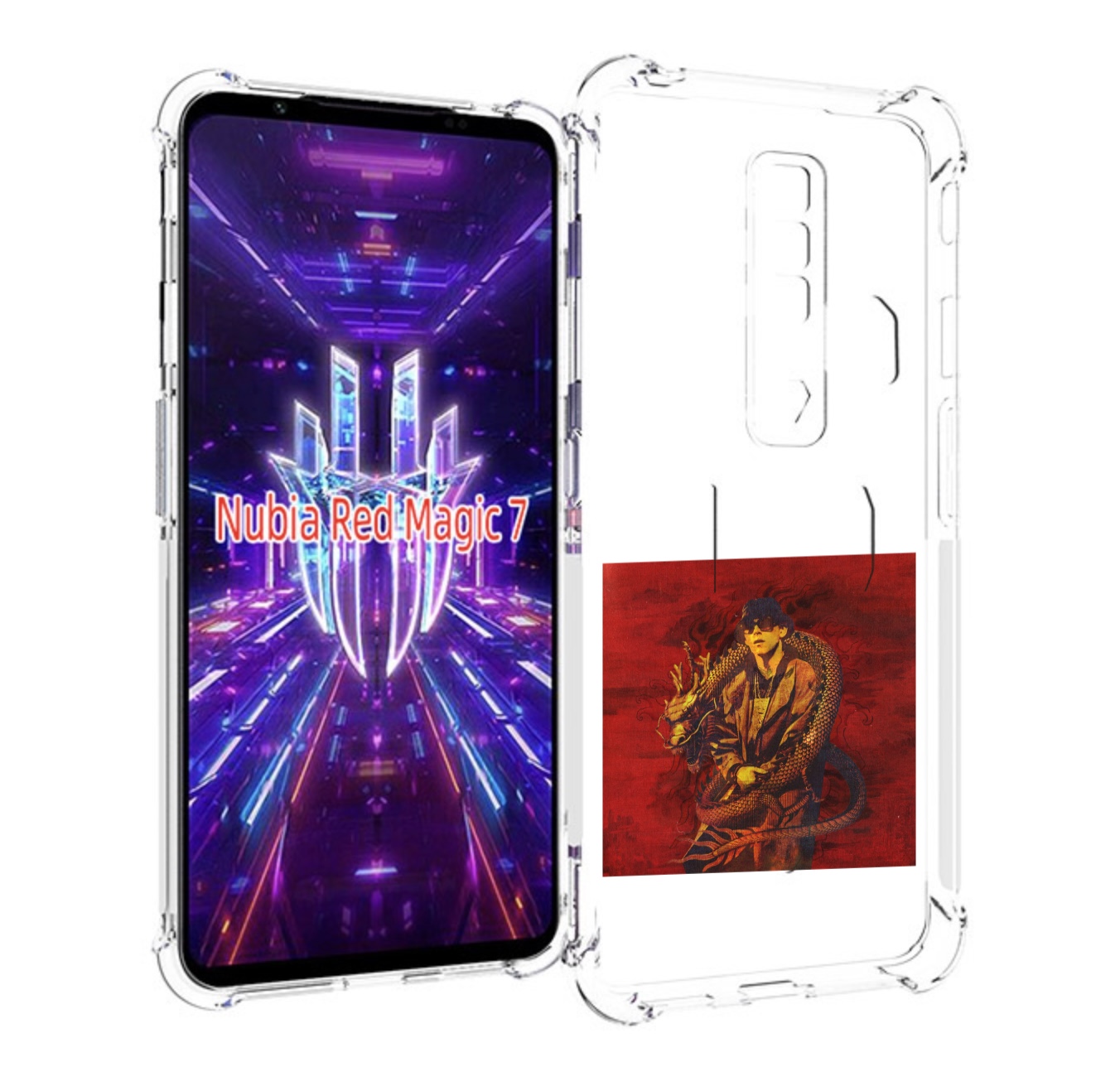 

Чехол MyPads Dragonborn Big Baby Tape для ZTE Nubia Red Magic 7, Прозрачный, Tocco