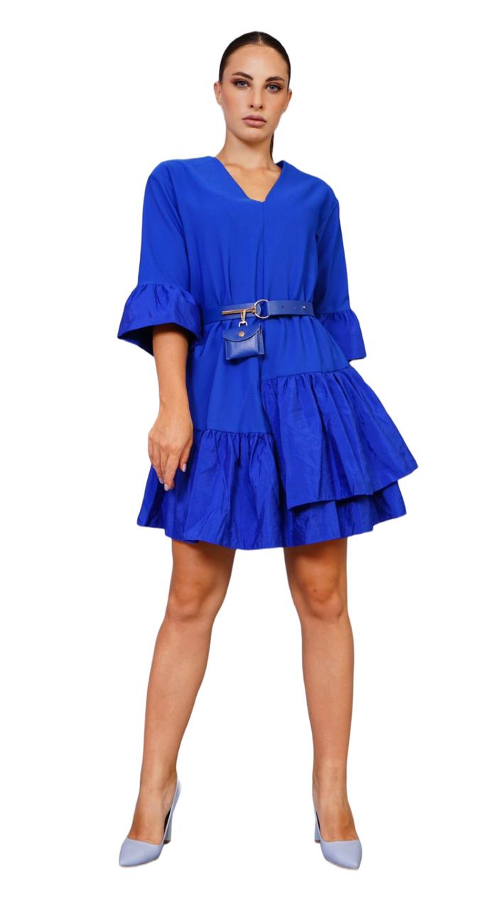 Платье женское Body Form 3068-B синее 46 EU