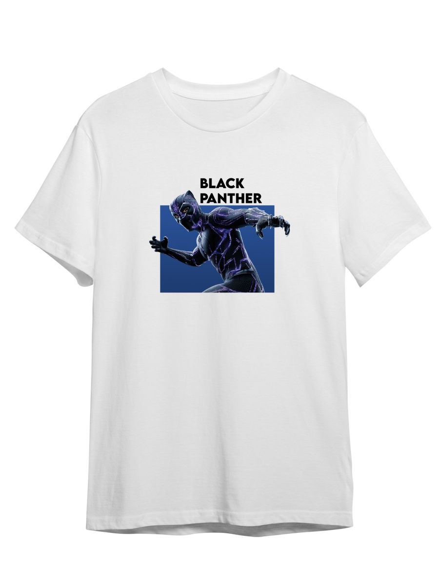 

Футболка унисекс СувенирShop Черная пантера/Black Panther/Marvel 4 белая 2XL (52-54), Белый, "Черная пантера/Black Panther/Marvel" 4