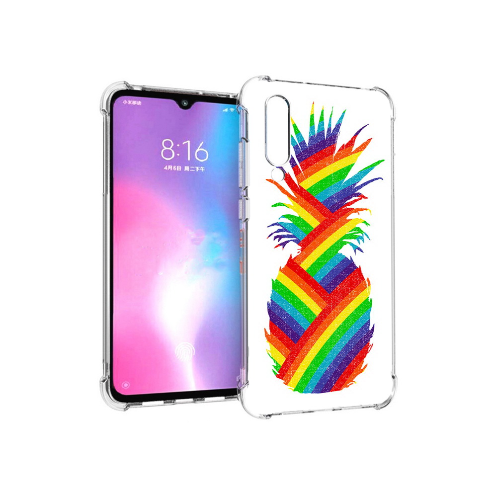 

Чехол MyPads Tocco для Xiaomi Mi CC9 радужный ананас (PT134127.292.566), Прозрачный, Tocco