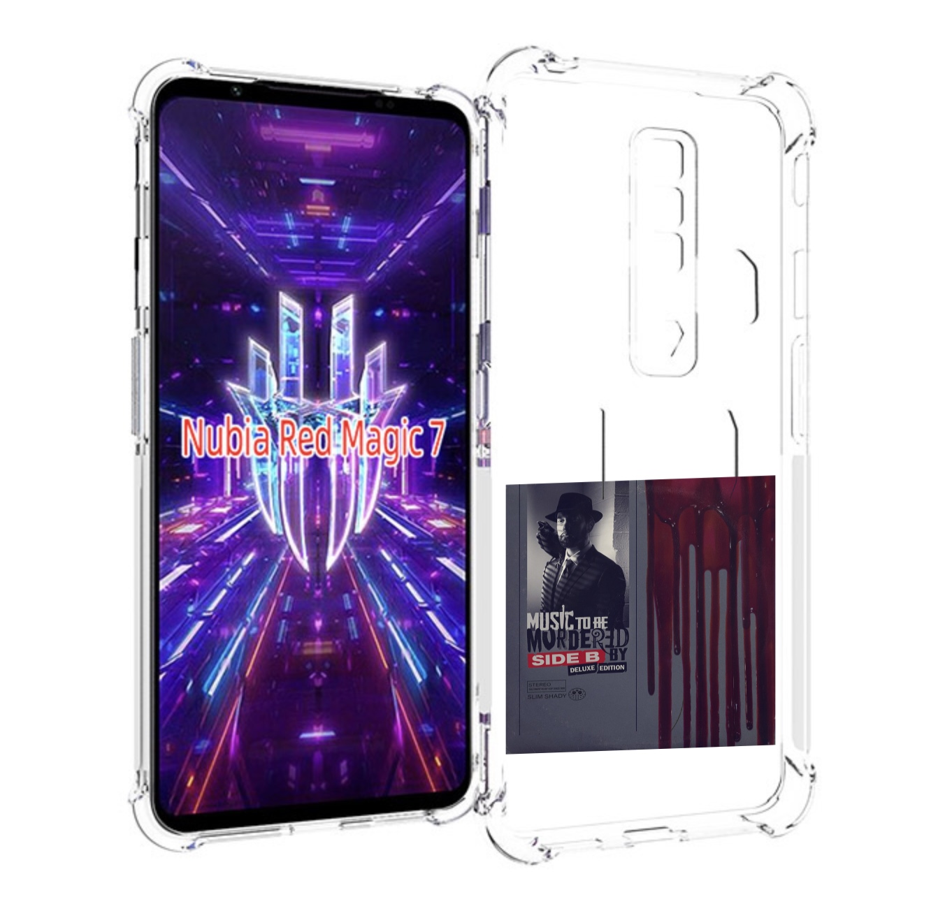 Чехол MyPads Eminem Music to be murdered by для ZTE Nubia Red Magic 7