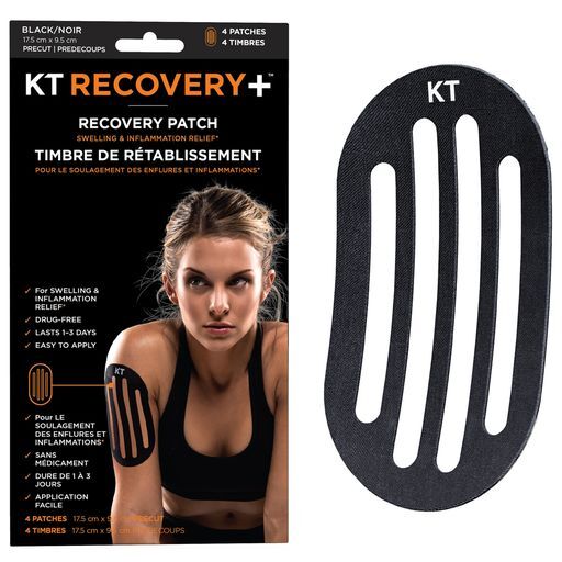 фото Аппликация для восстановления kt tape recovery patch (4 шт.) | black (черный) nobrand