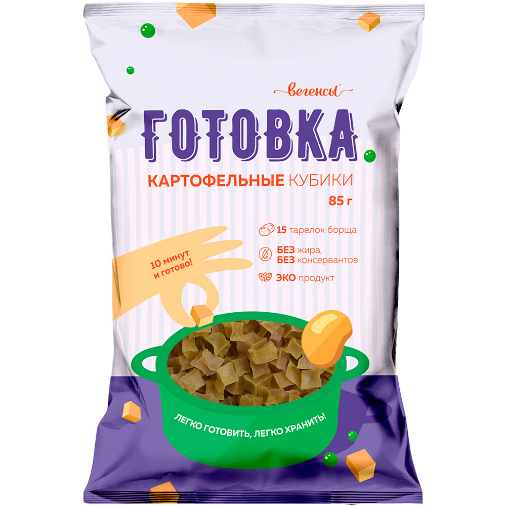 

Картофель сушеный Вегенсы "Готовка | Картофельный кубик", 85 г