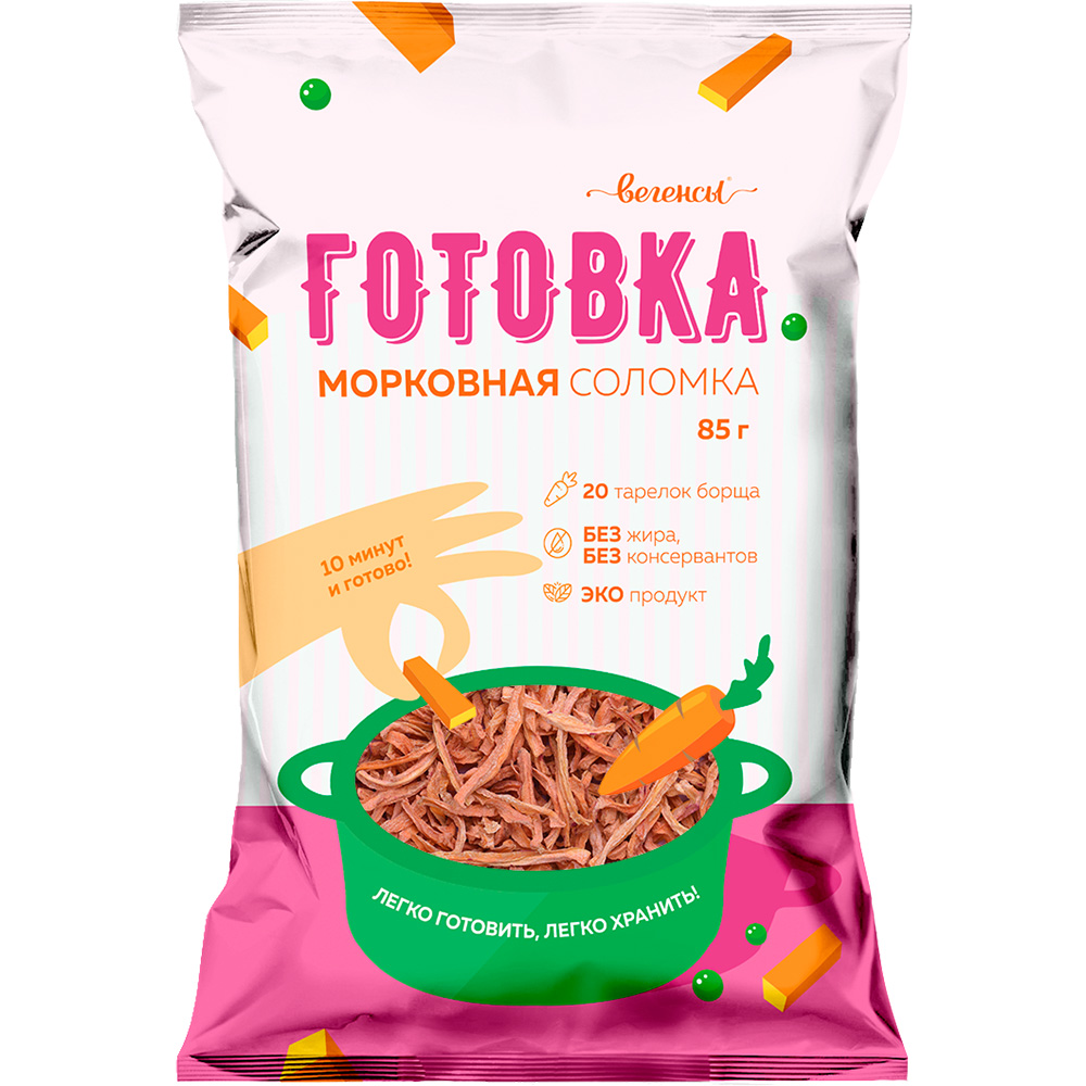 

Морковь сушеная Вегенсы "Готовка | Морковная соломка", 85 г