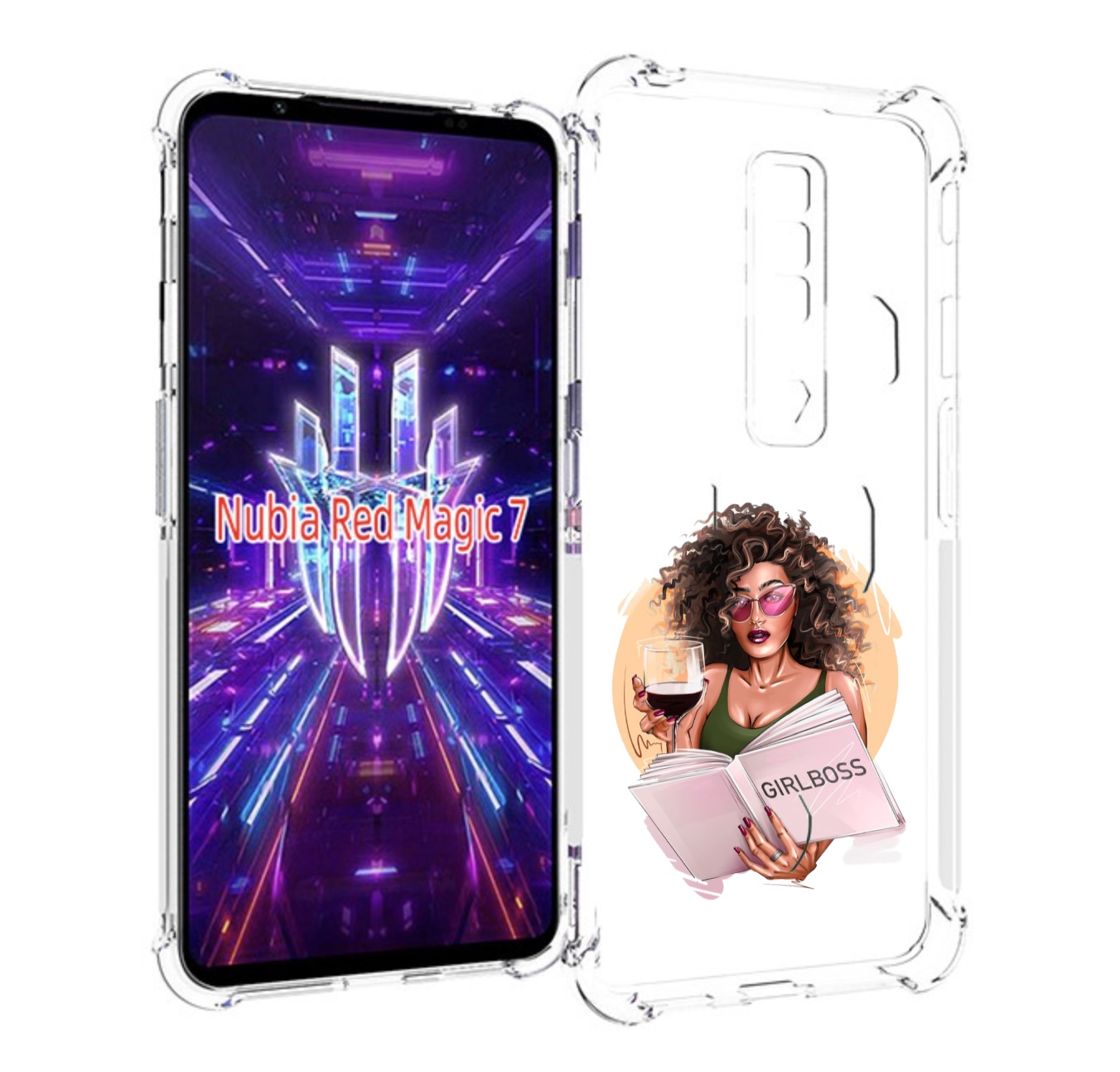 

Чехол MyPads Girlboss with wine_ Etsy женский для ZTE 7, Прозрачный, Tocco