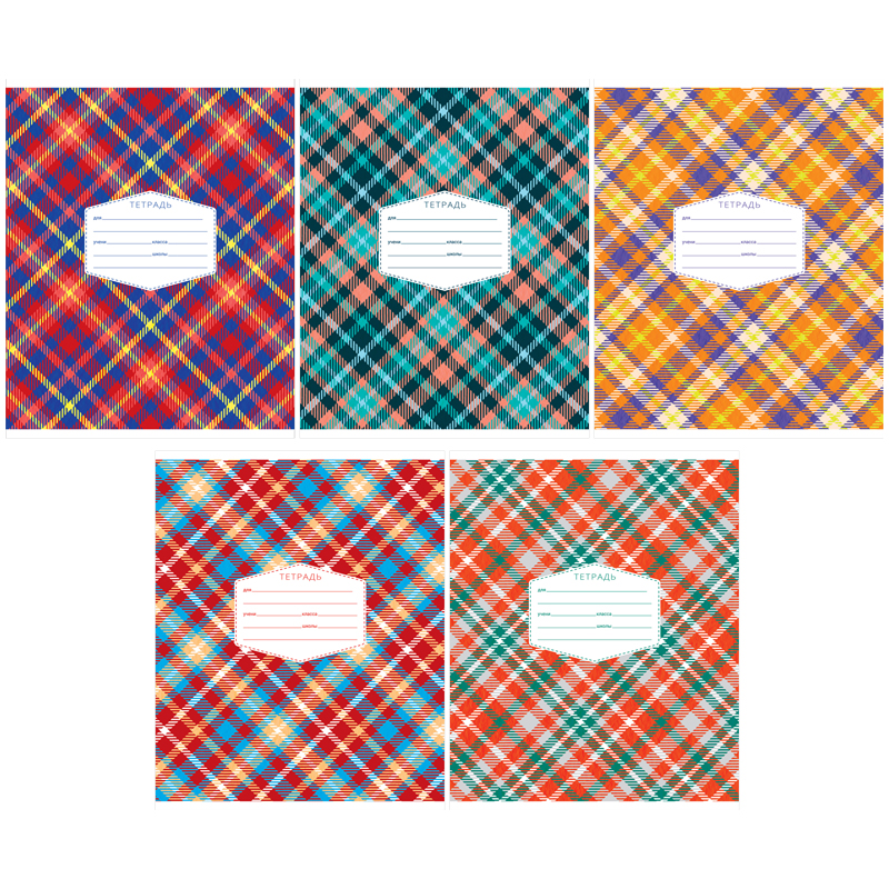 

Тетрадь 18л., клетка ArtSpace "Узоры. Plaid patterns", эконом (арт. 333232) - 40 шт.