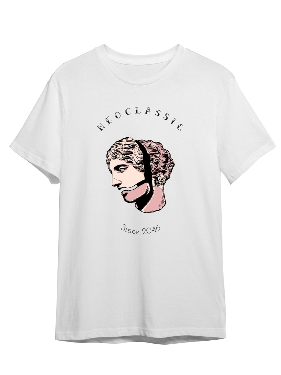 фото Футболка унисекс сувенирshop neoclassic/давид белая 2xl (52-54)