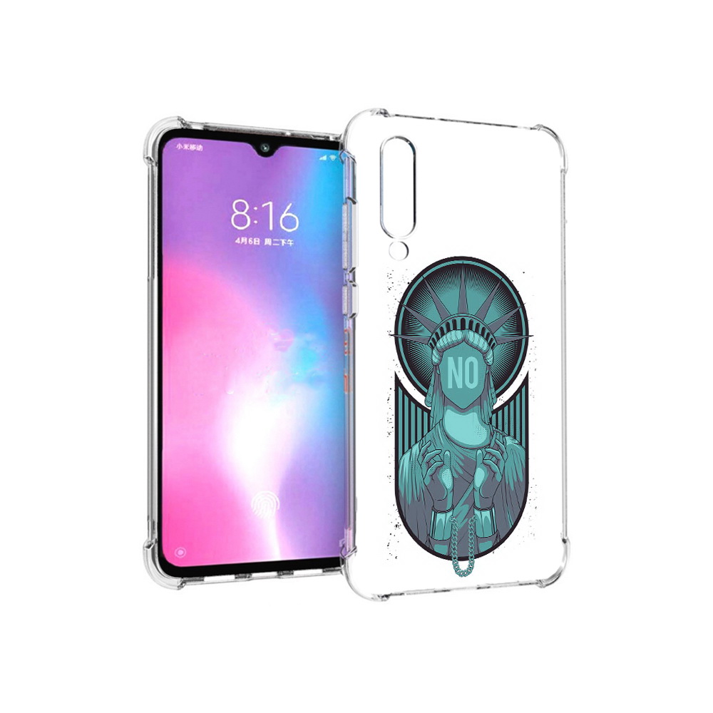 

Чехол MyPads Tocco для Xiaomi Mi CC9 статуя свободы зеленый (PT134127.292.623), Прозрачный, Tocco