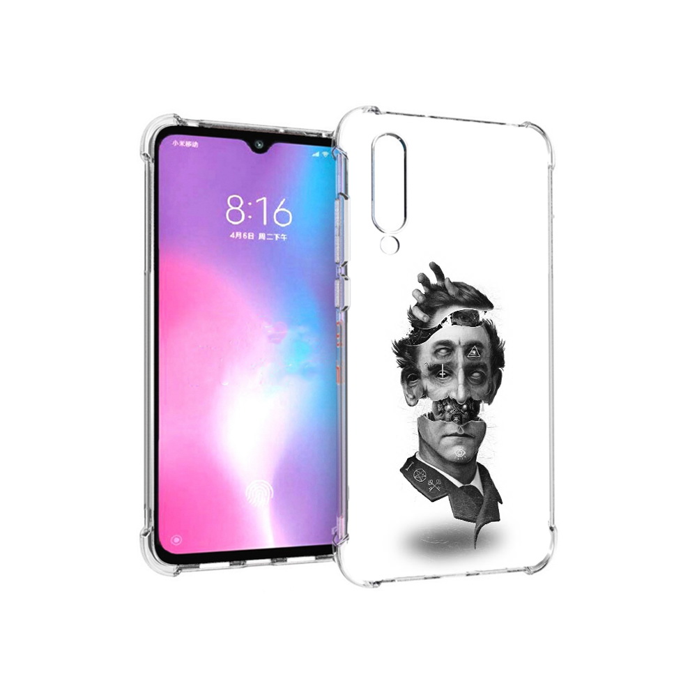 

Чехол MyPads Tocco для Xiaomi Mi CC9 страшное лицо абстракция (PT134127.292.628), Прозрачный, Tocco