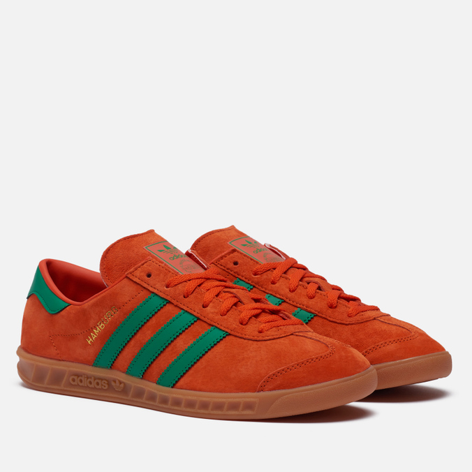 фото Кеды женские adidas hamburg оранжевые 45.5 eu