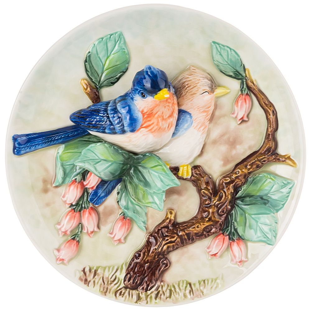 Тарелка декоративная Lefard Птицы на ветке 20.5х5.5см керамика 59-712_
