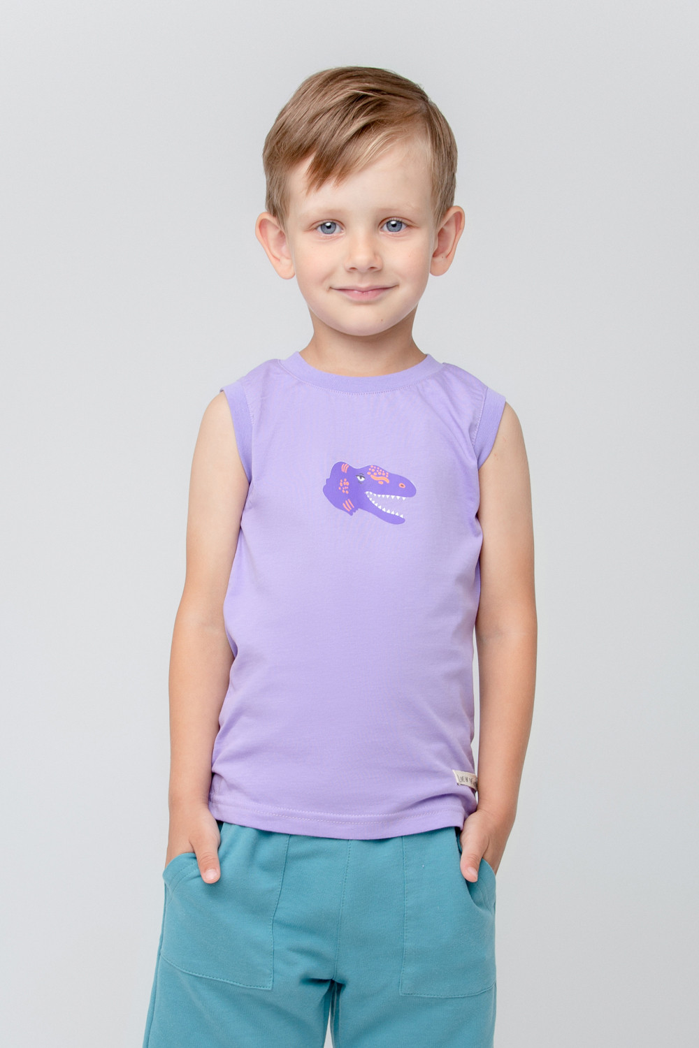 Майка бельевая детская CROCKID TR 118-1, фиолетовый, 104