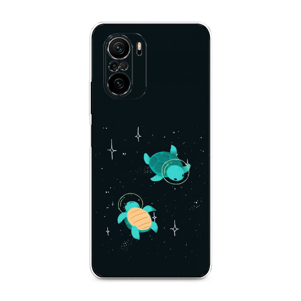 

Чехол Awog на Poco F3/Redmi K40/Mi 11i "Черепашки космонавты", Разноцветный, 312650-4