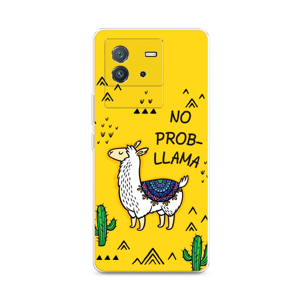 фото Силиконовый чехол "no probllama" на vivo iqoo neo 6 awog
