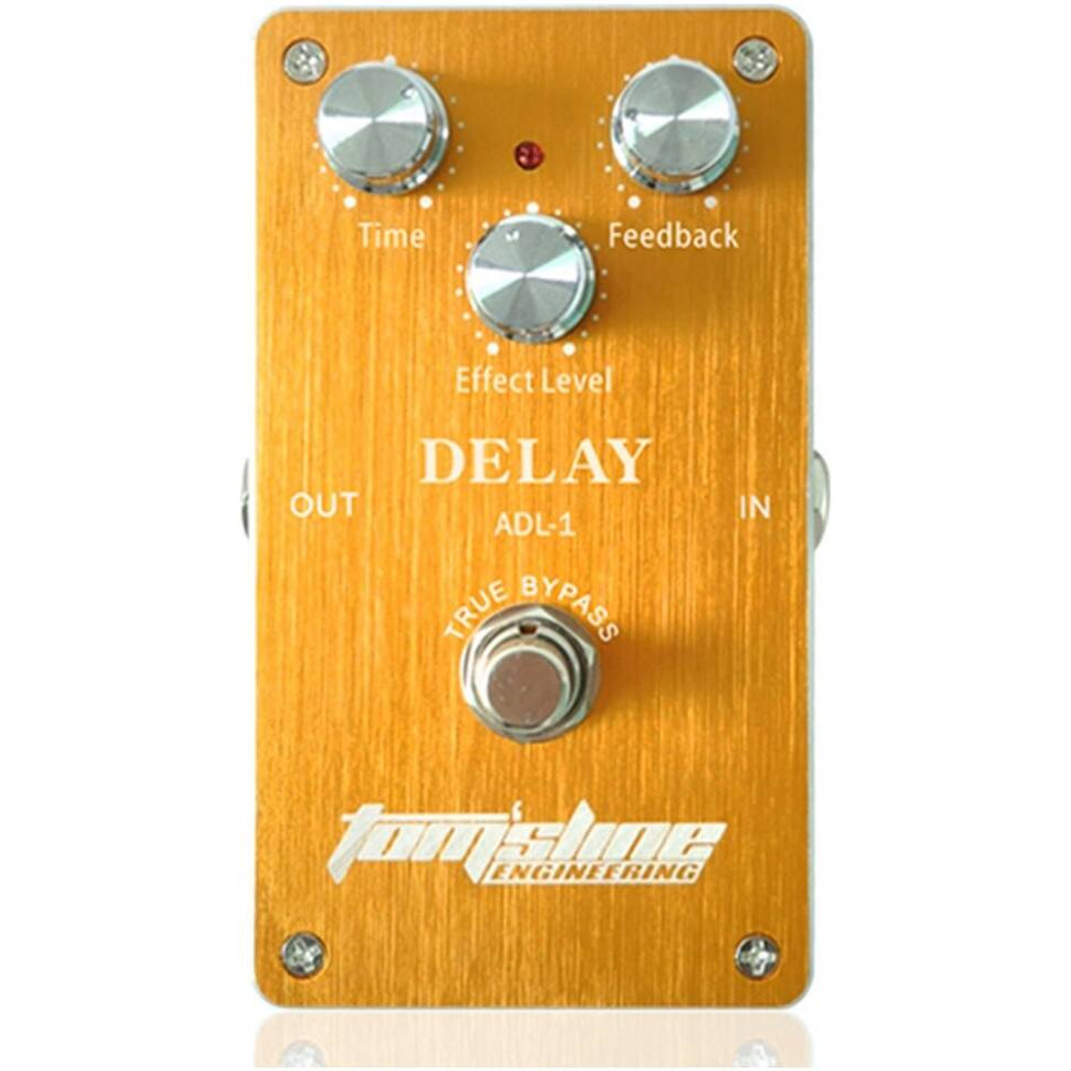 

Tomsline Adl-1 Педаль эффектов Delay, Золотистый, Гитарные эффекты, процессоры, комбо / Педали (примочки)