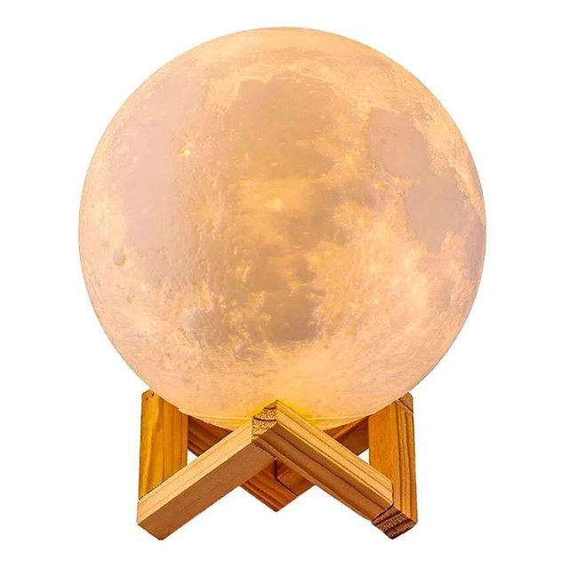 фото Ночник-проектор 3d moon lamp nobrand