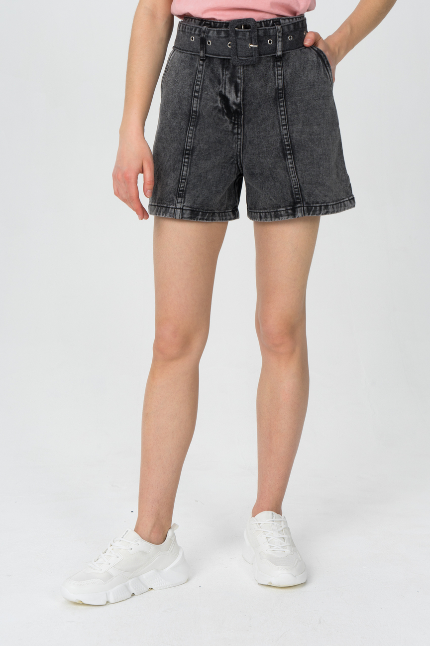 фото Джинсовые шорты женские tom farr t4f w2953.55 серые 29