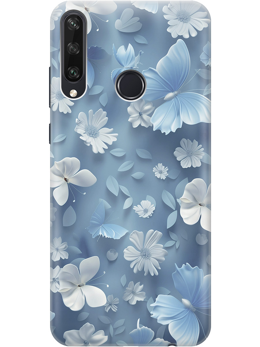 

Силиконовый чехол на Huawei Y6P с принтом "Голубые бабочки", Прозрачный;белый;голубой, 723101010