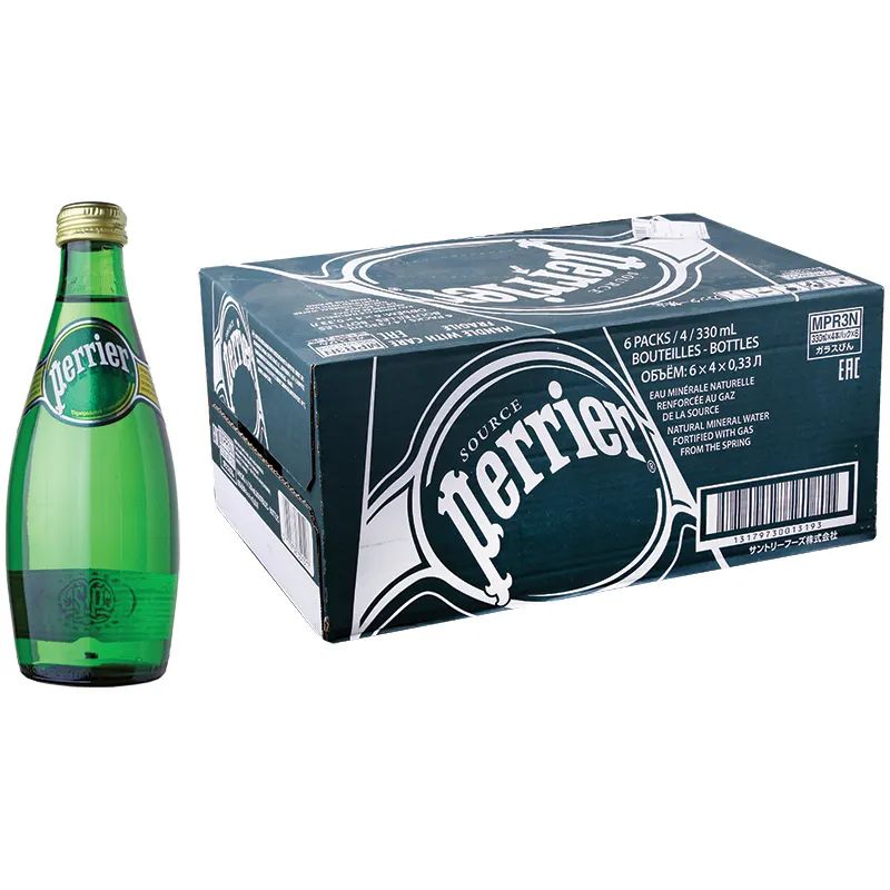 Вода минеральная Perrier 24 шт по 033 стекло газированная 5175₽