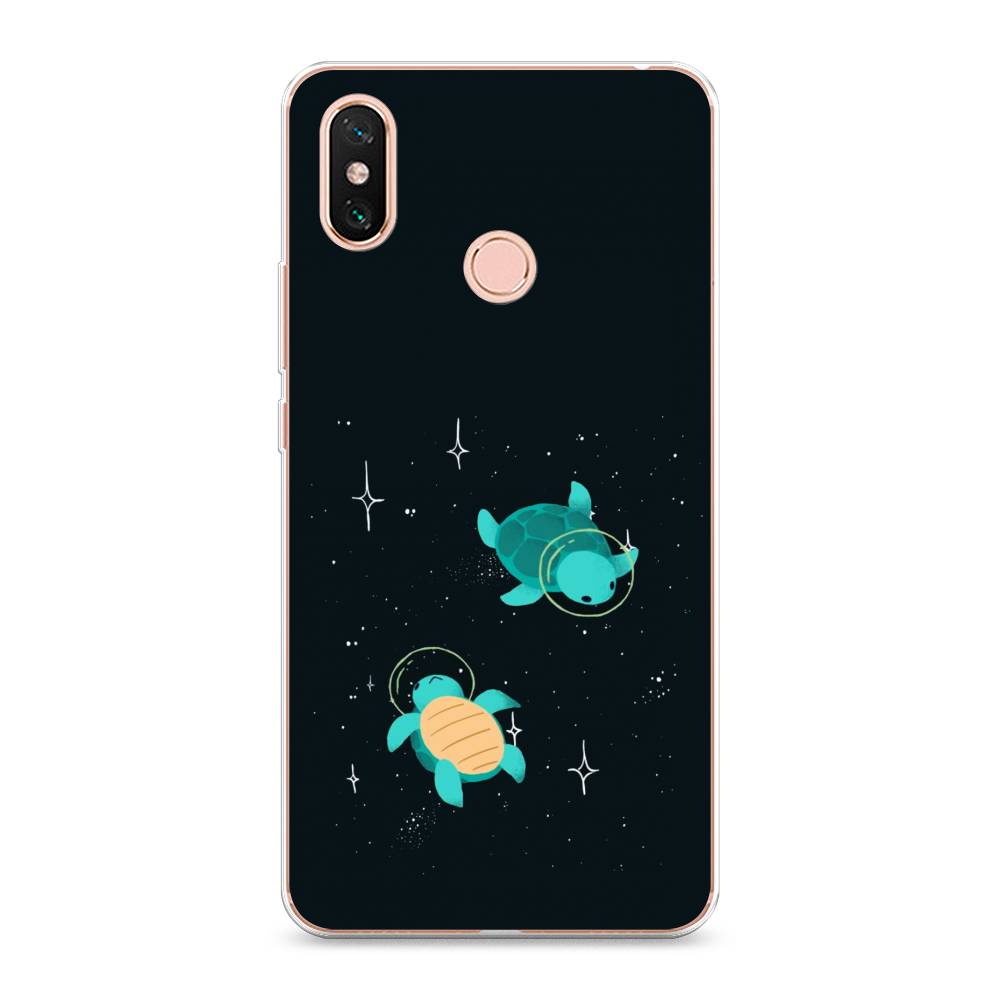 

Чехол Awog на Xiaomi Mi Max 3 "Черепашки космонавты", Разноцветный, 34350-4