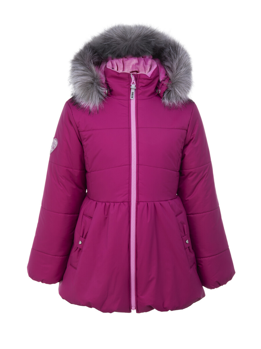 

Куртка детская KISU W22-20302, 710, 104, Розовый, W22-20302