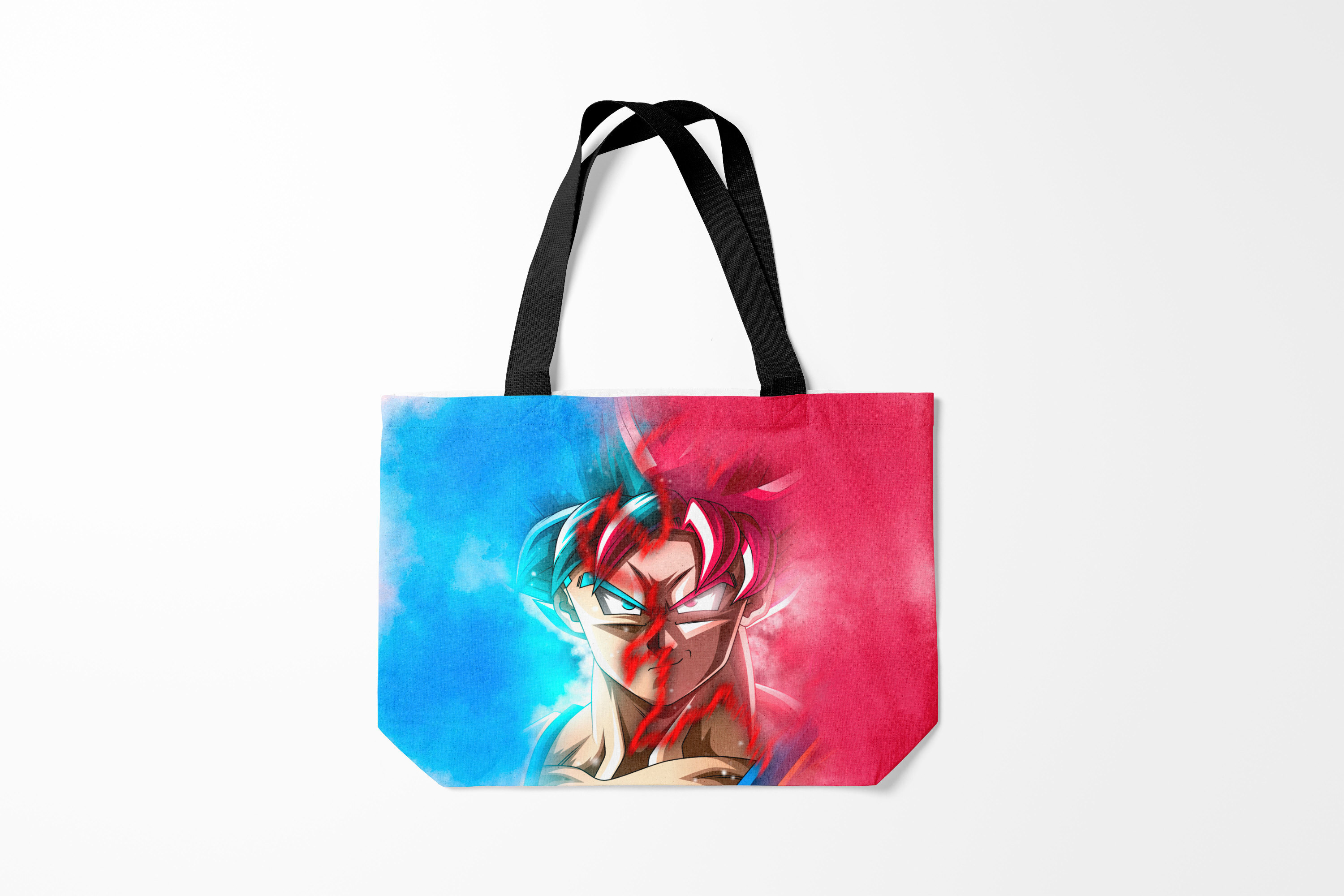 

Сумка шoппер унисекс Burnettie Dragon ball Гохан, розовый; голубой, Dragon ball Гохан