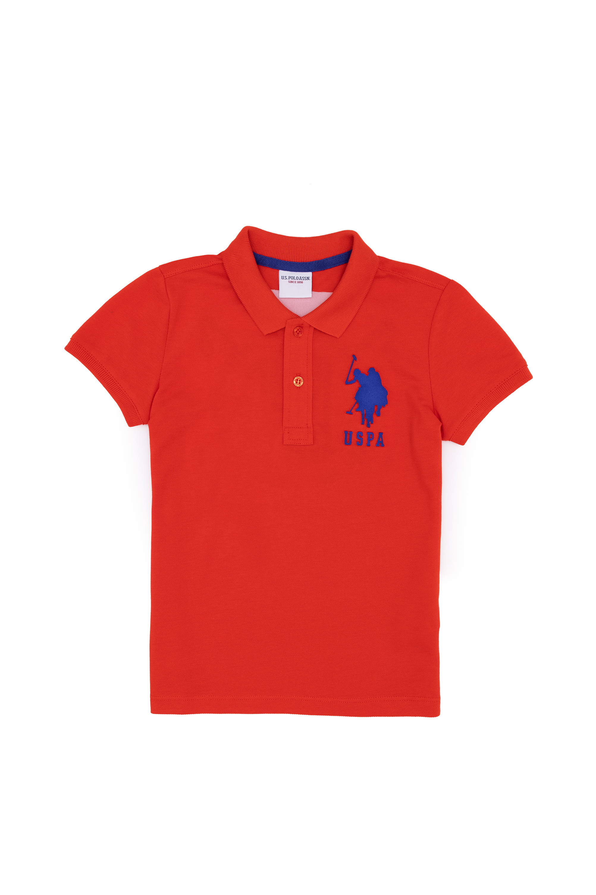 Поло детское US Polo Assn G083SZ0110TUNAKIDS, ярко-коралловый, 134