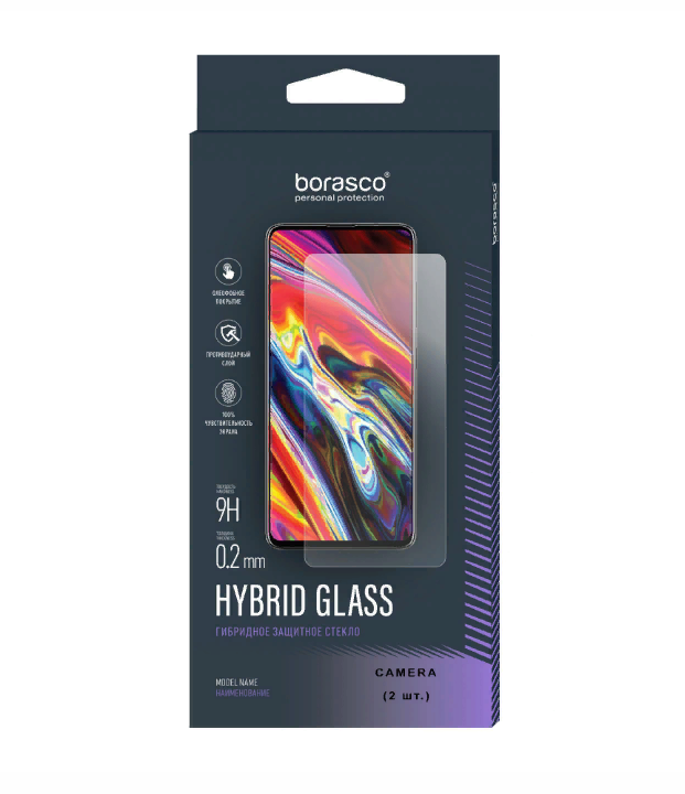 

Защитное стекло (Экран+Камера) Hybrid Glass для Vivo V17 Neo