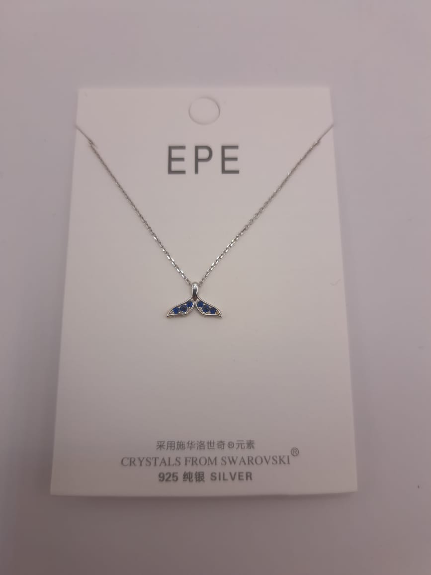 

Колье из серебра 44,5 см EPE 78, swarovski, 78