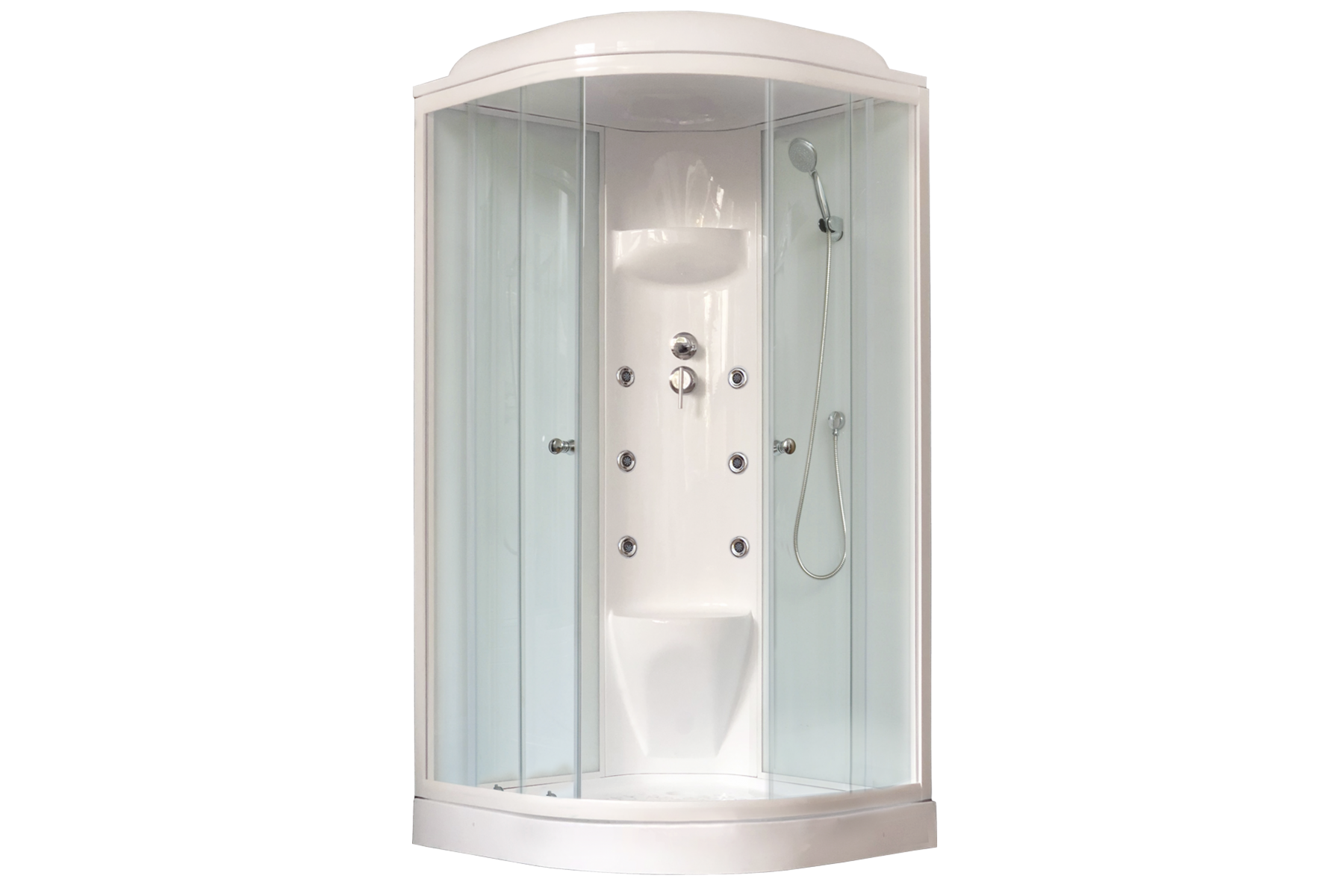 фото Душевая кабина royal bath rb 100hk7-wt (белое/прозрачное)